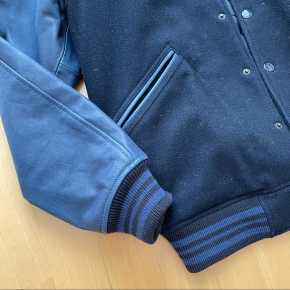 Gap Leather Wool Varsity Jacket - Picture 9 of 14